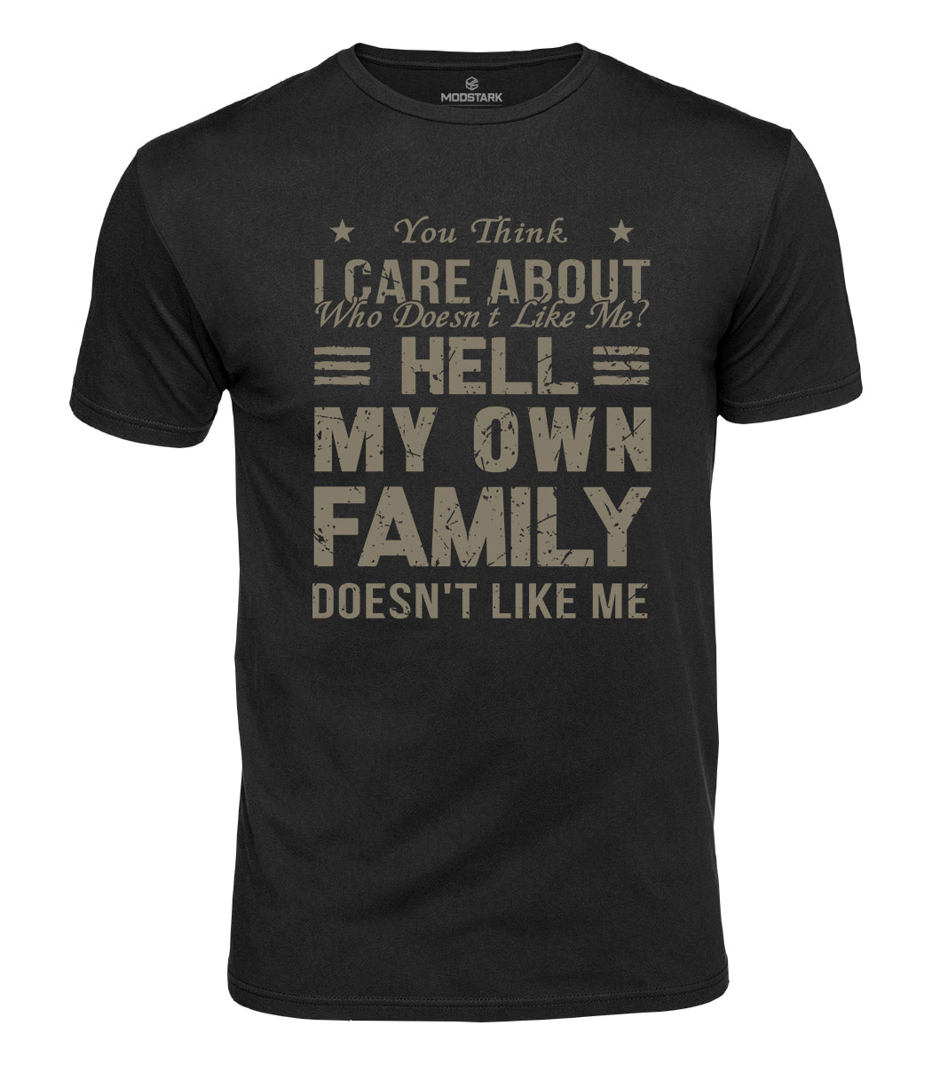Sarcastic Family Humor Cotton T-Shirt