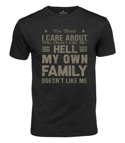 Sarcastic Family Humor Cotton T-Shirt