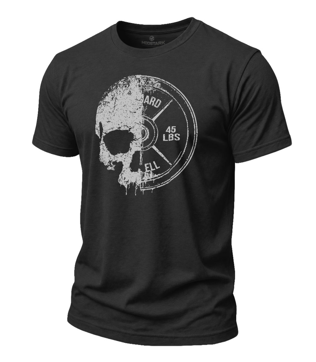 Skull Barbell Cotton T-Shirt