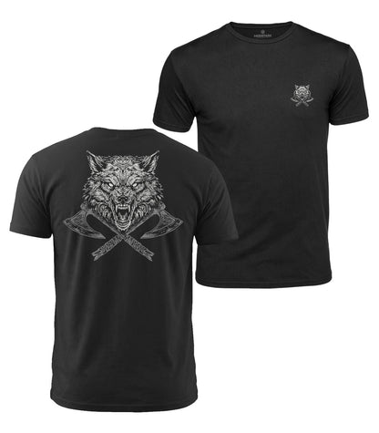 Warrior Wolf Cotton T-Shirt