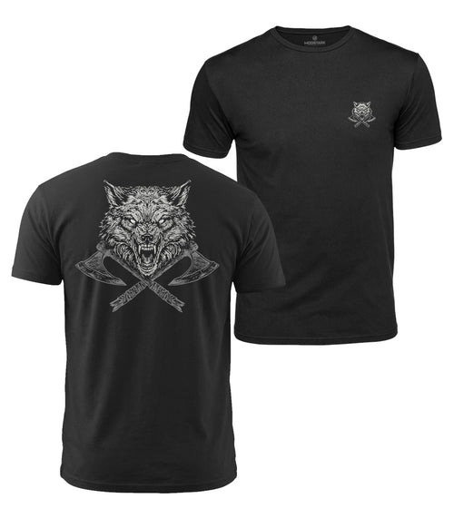 Warrior Wolf Cotton T-Shirt