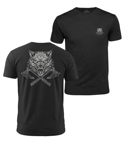 Warrior Wolf Cotton T-Shirt