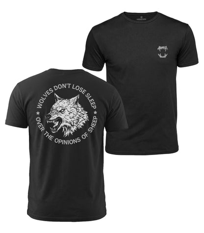 Fierce Wolf Quote Cotton T-Shirt