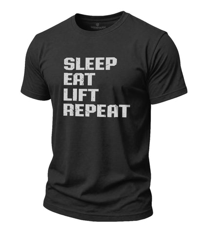 Lift Repeat Cotton T-Shirt