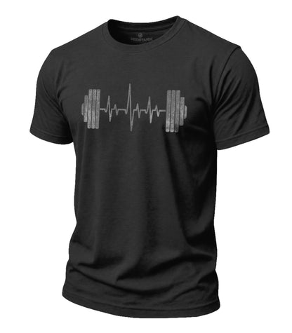 Barbell Heartbeat Cotton T-Shirt