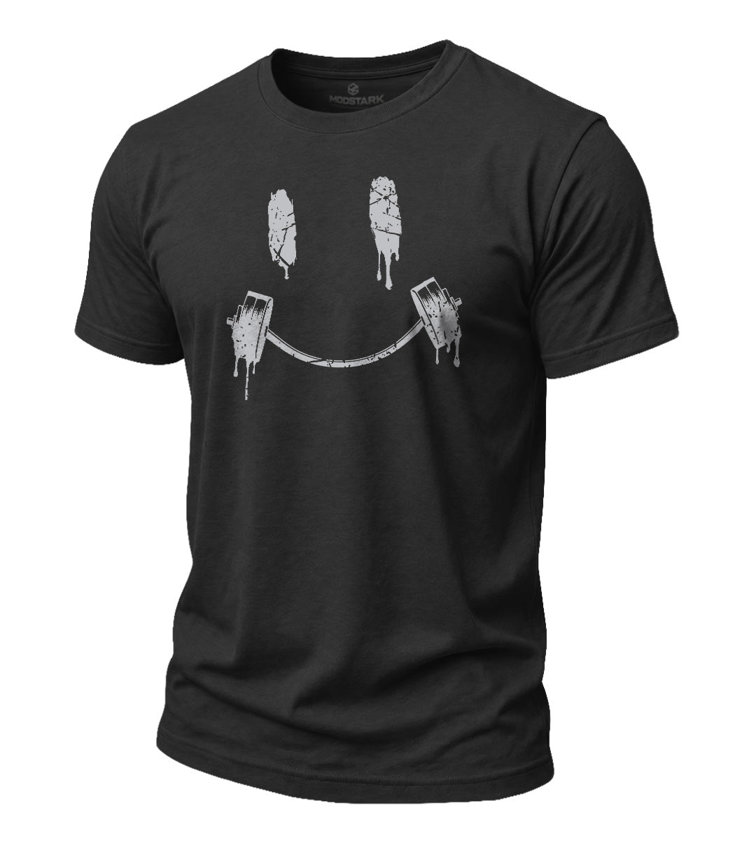 Smile Barbell Cotton T-Shirt