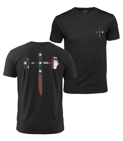 USA Barbell Cross Cotton T-Shirt