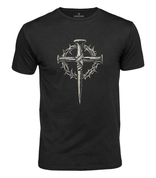 Three Nails Cross Cotton T-Shirt