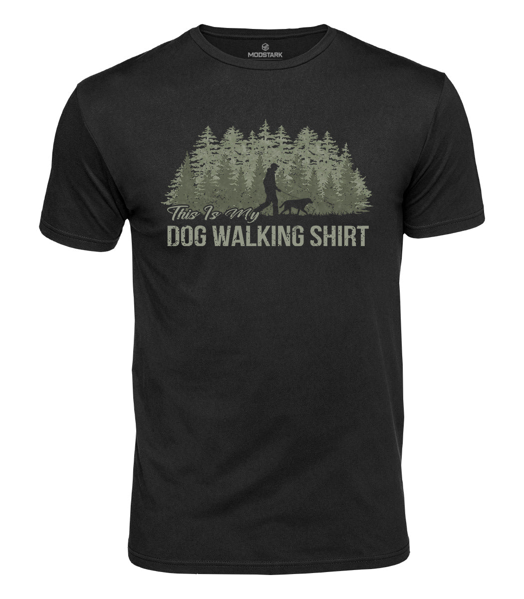 Dog Walking Cotton T-Shirt