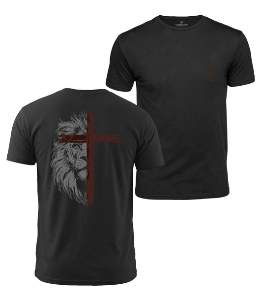 Lion Cross Cotton T-Shirt