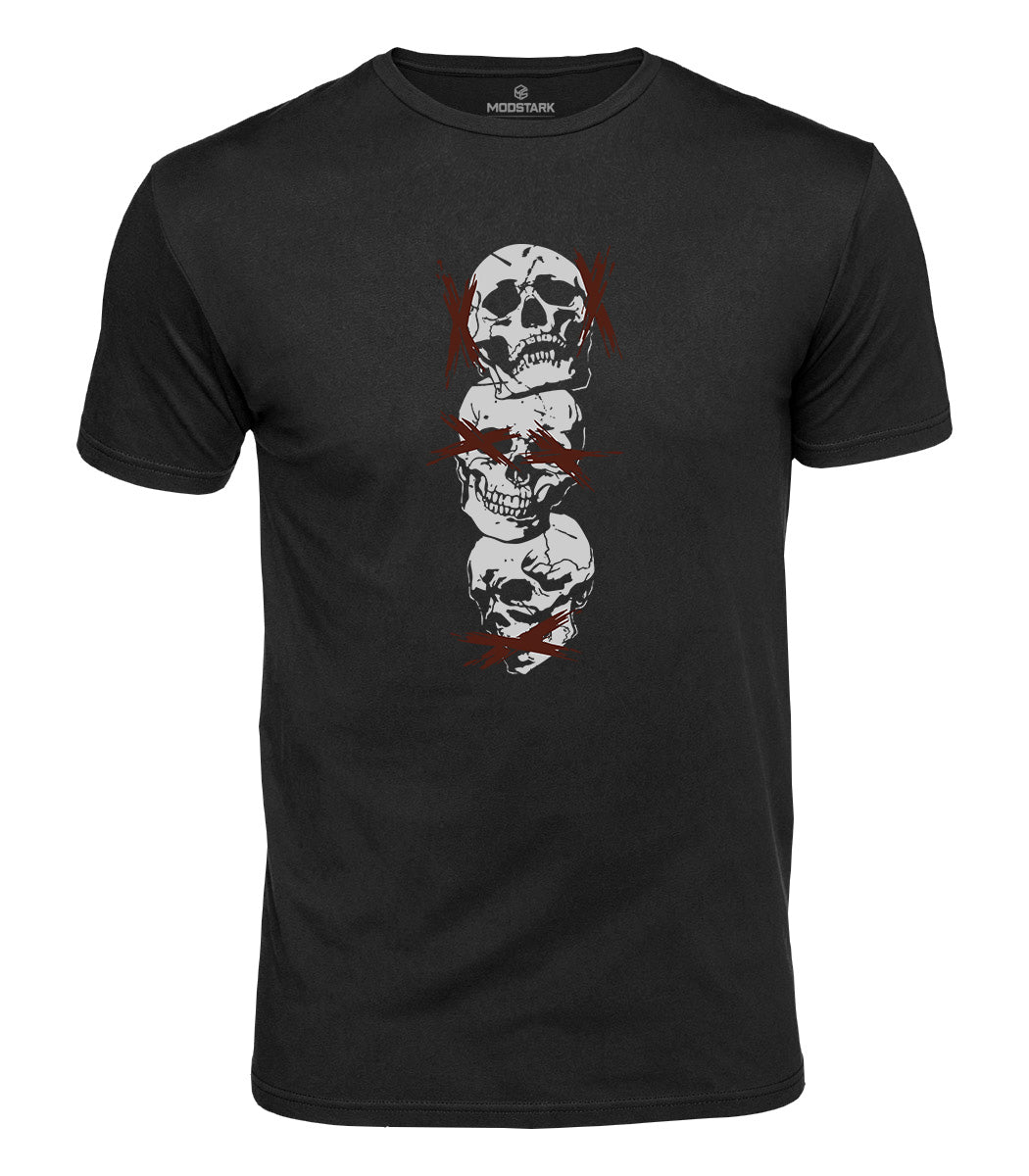 See No Evil Skull Cotton T-Shirt
