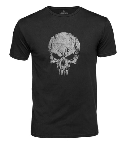 Battle Worn Skull Cotton T-Shirt