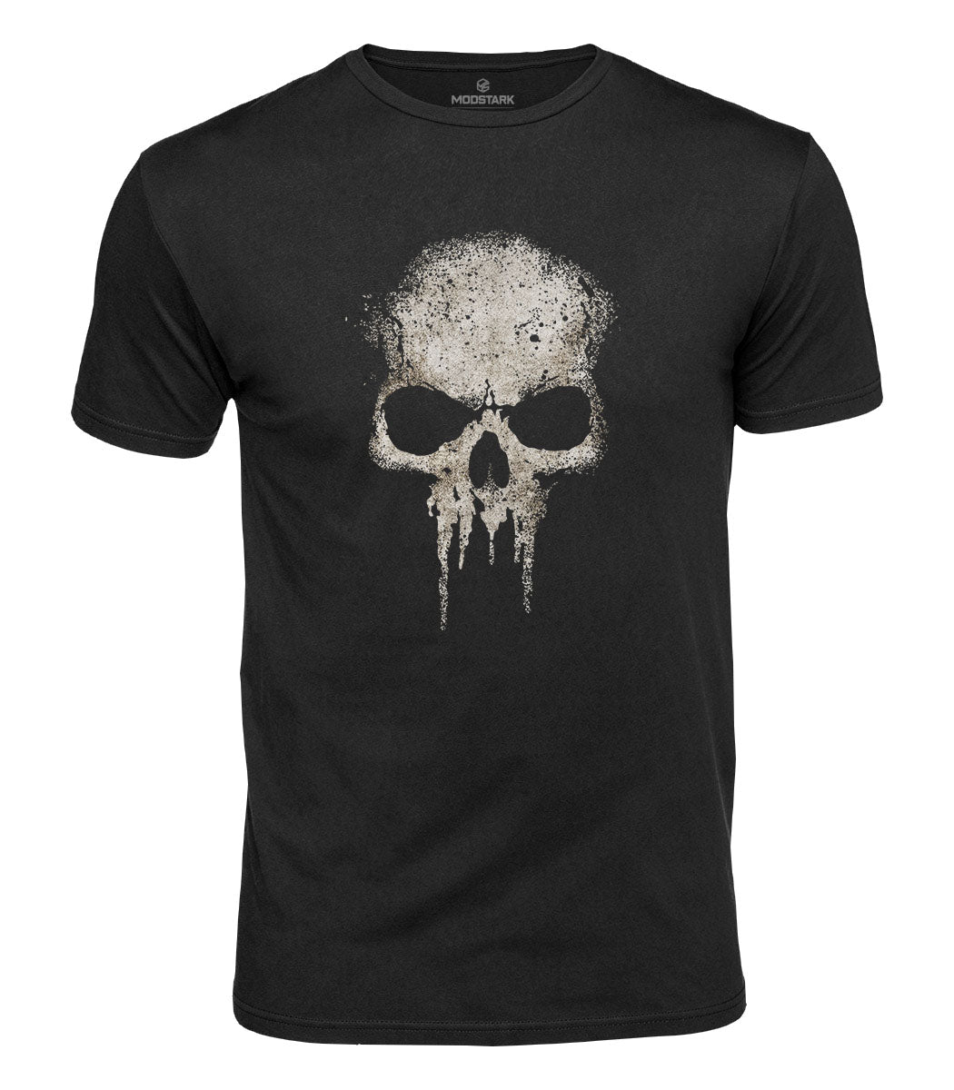 Dripping Skull Cotton T-Shirt