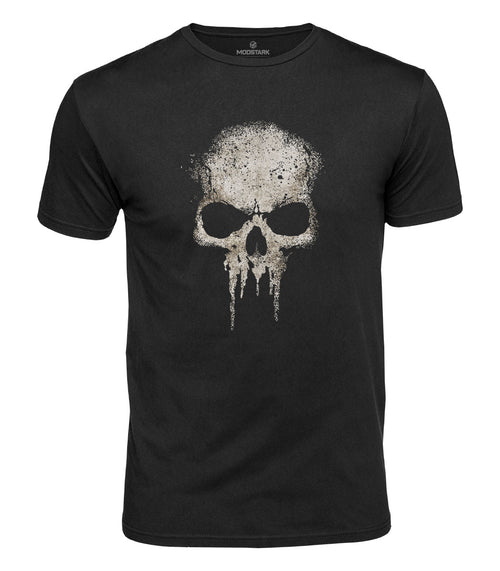 Dripping Skull Cotton T-Shirt
