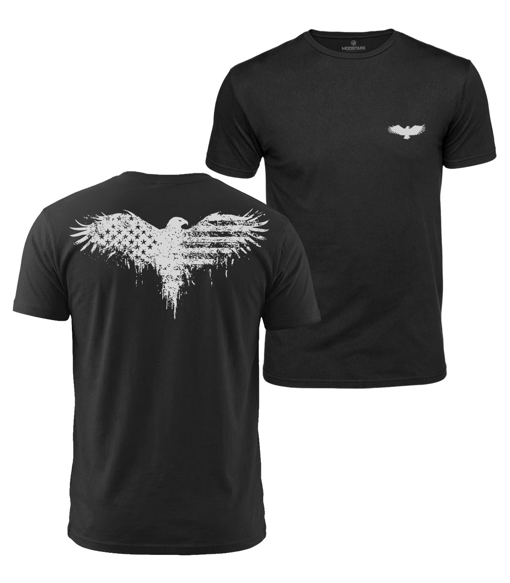 Patriotic Eagle Cotton T-Shirt
