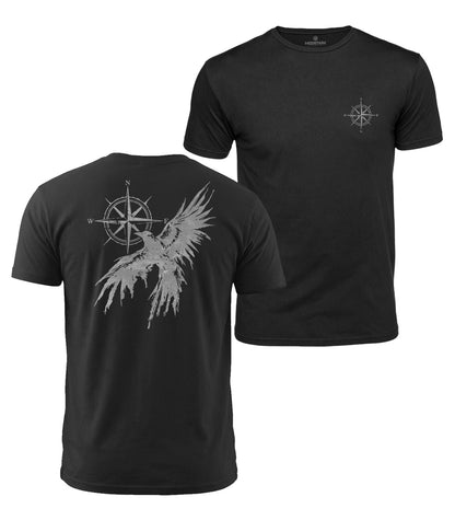 Raven Compass Cotton T-Shirt