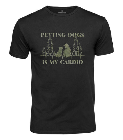 Petting Dogs Is My Cardio Cotton T-Shirt