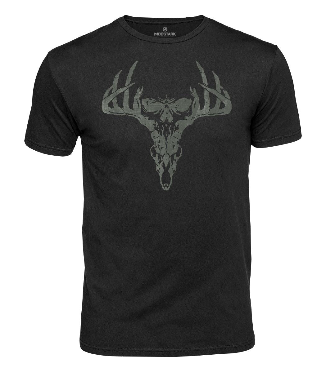 Deer Skull Antlers Cotton T-Shirt
