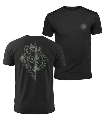 Wolf Compass Cotton T-Shirt