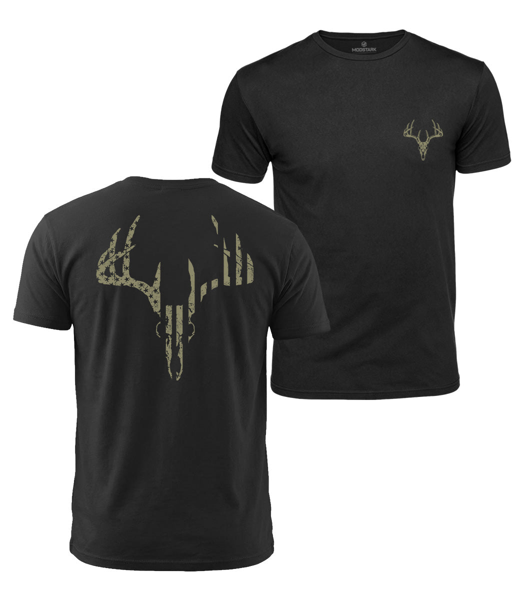 Deer Skull Cotton T-Shirt