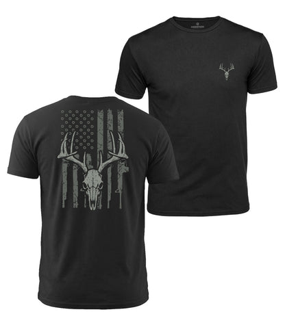Patriotic Deer Hunter Cotton T-Shirt