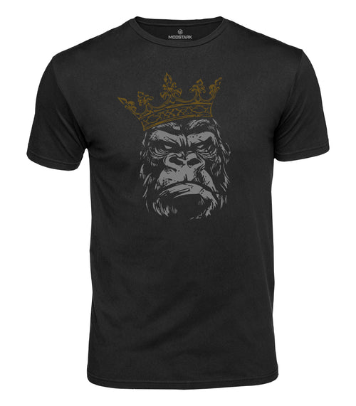 Crowned Gorilla Cotton T-Shirt