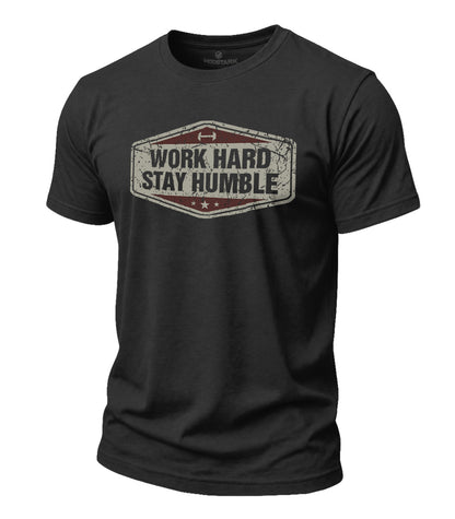 Work Hard Stay Humble Cotton T-Shirt