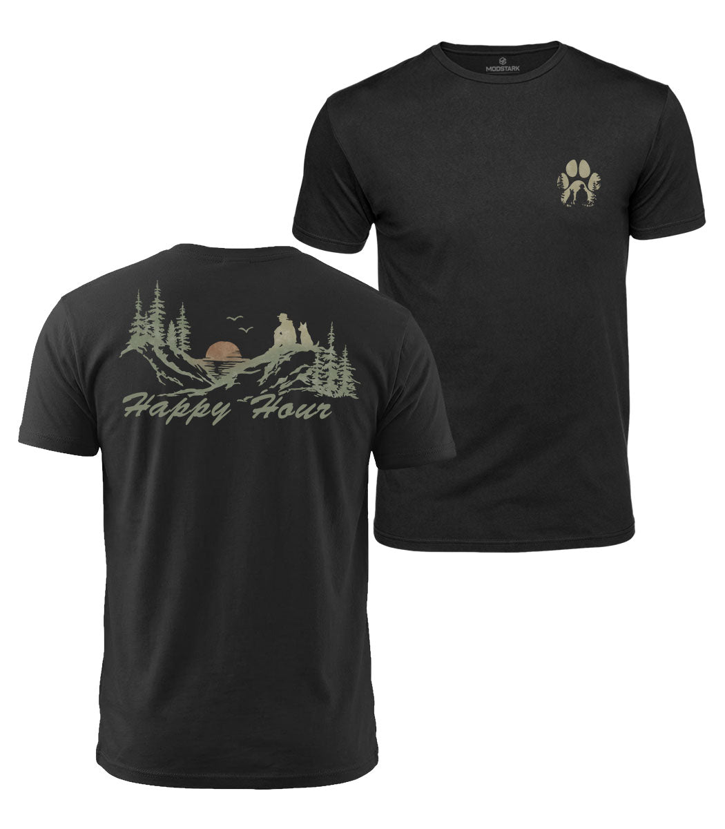 Happy Hour With My Dog Cotton T-Shirt