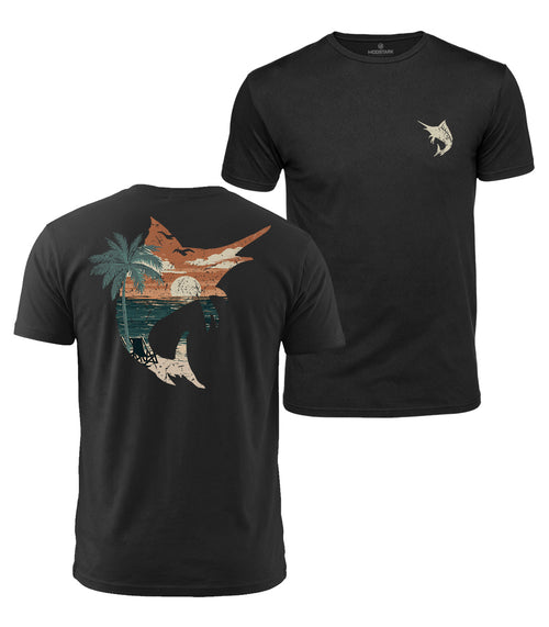 Marlin Beach Graphic Cotton T-Shirt