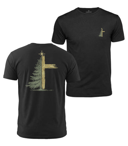 Christmas Star Cross Cotton T-Shirt