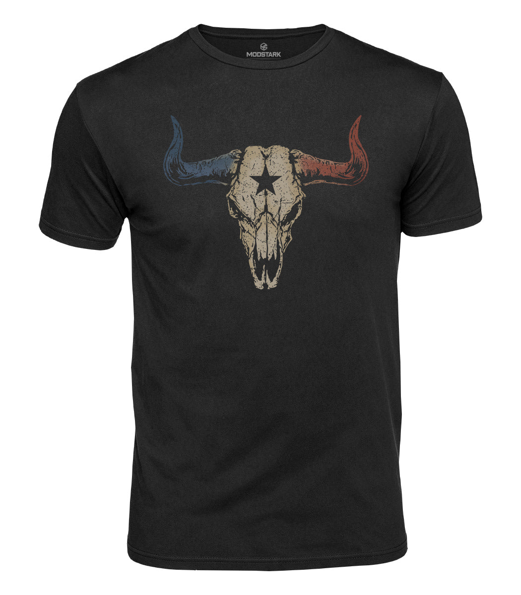 Bull Skull Cotton T-Shirt