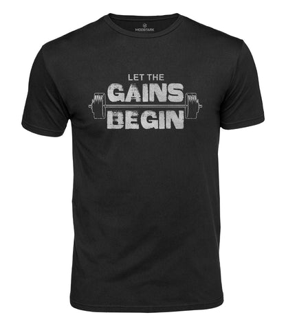 Let The Gains Begin Cotton T-Shirt