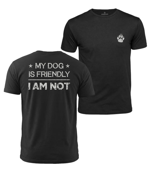 My Dog Is Friendly Cotton T-Shirt