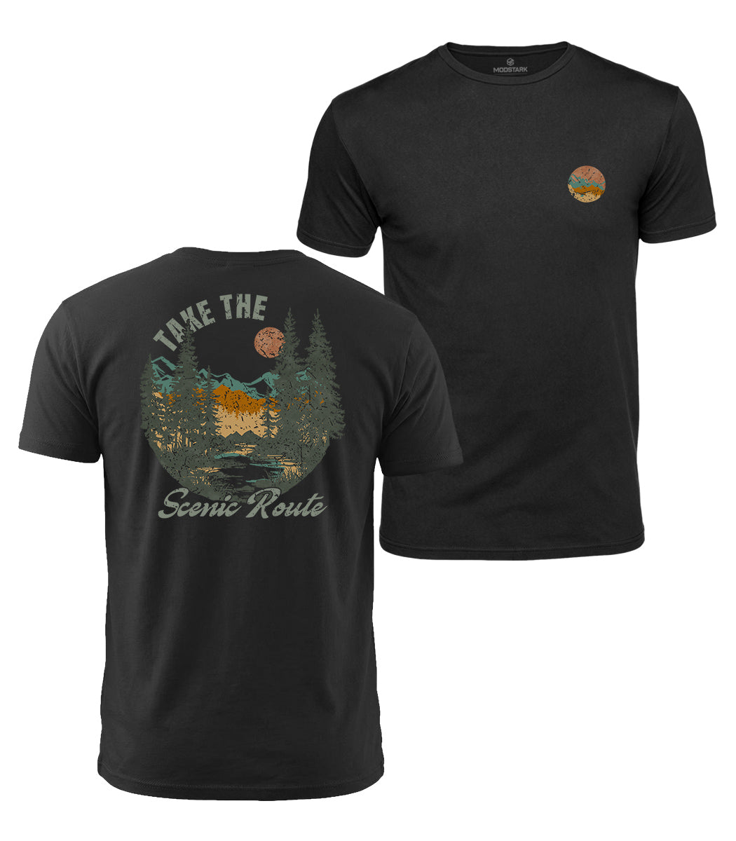 Take The Scenic Route Cotton T-Shirt