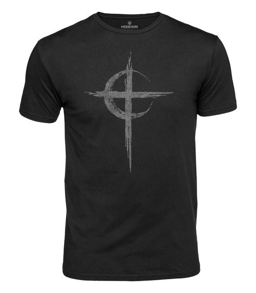 Celtic Moon Cross Cotton T-Shirt
