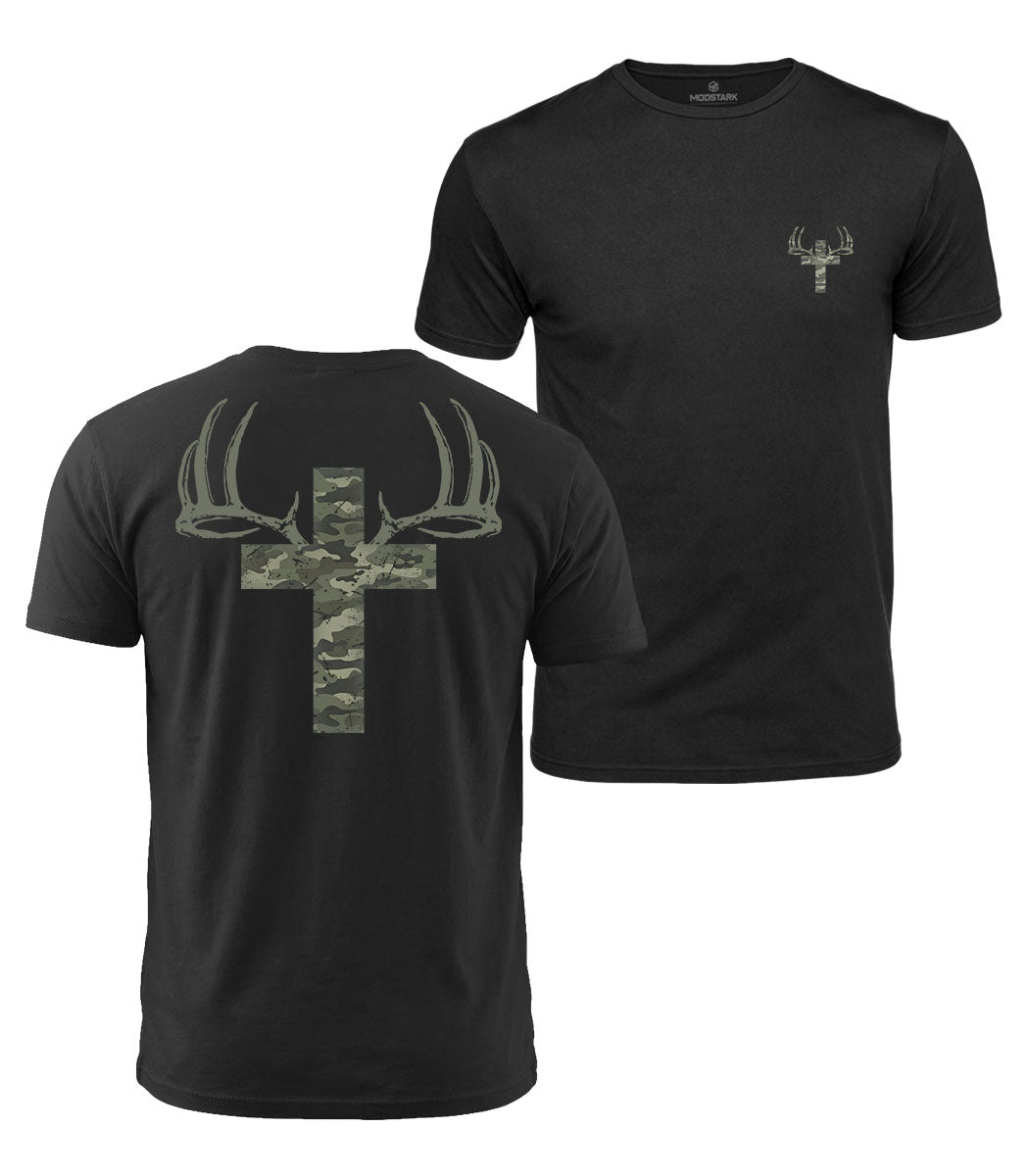 Camo Cross Cotton T-Shirt