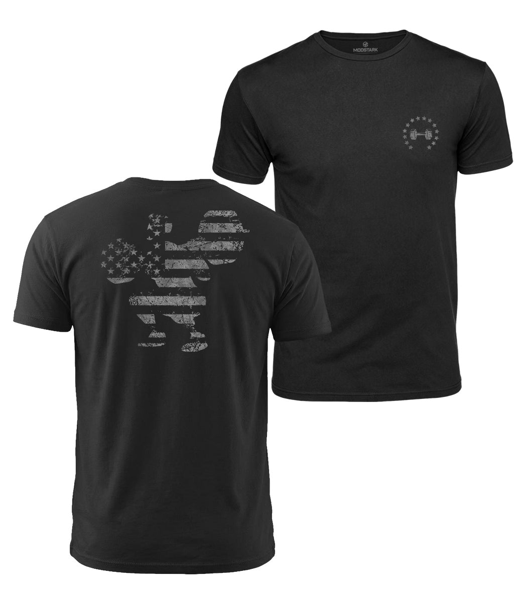 Patriotic Bodybuilder Cotton T-Shirt