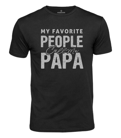 Favorite People Call Me Papa Cotton T-Shirt