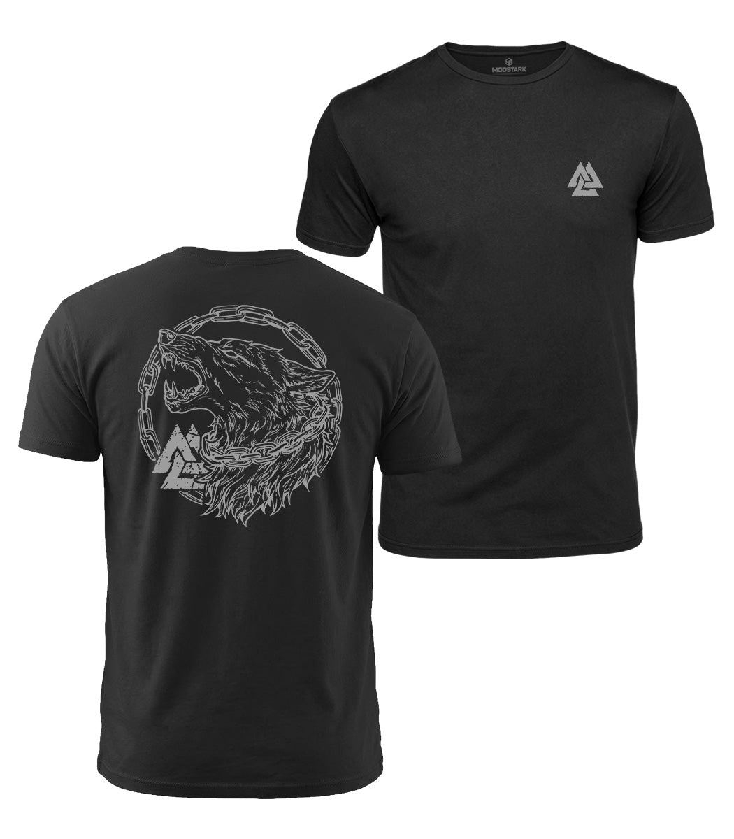 Norse Wolf Cotton T-Shirt