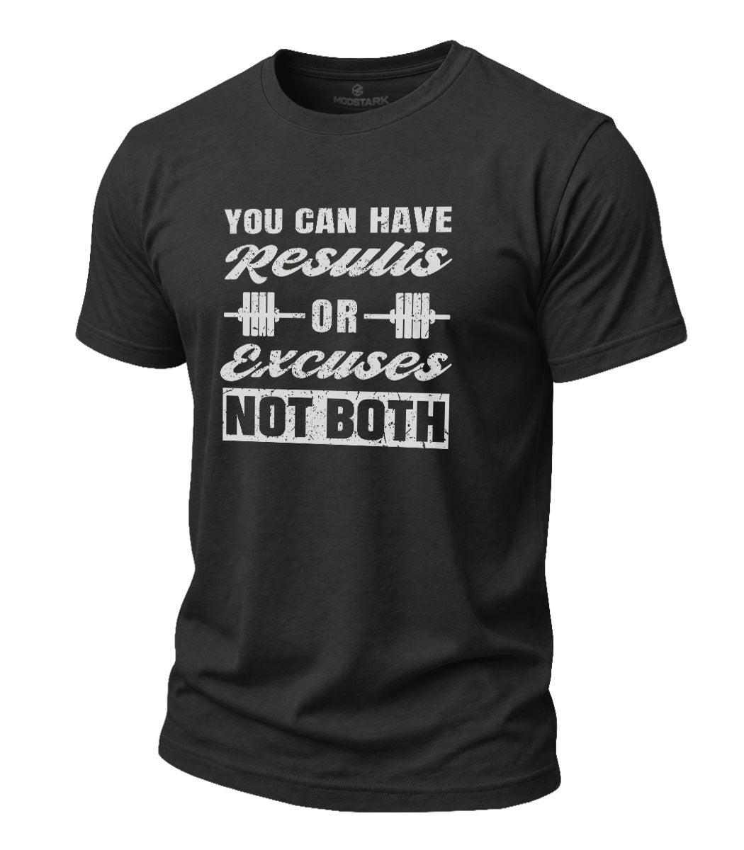 Results Not Excuses Cotton T-Shirt