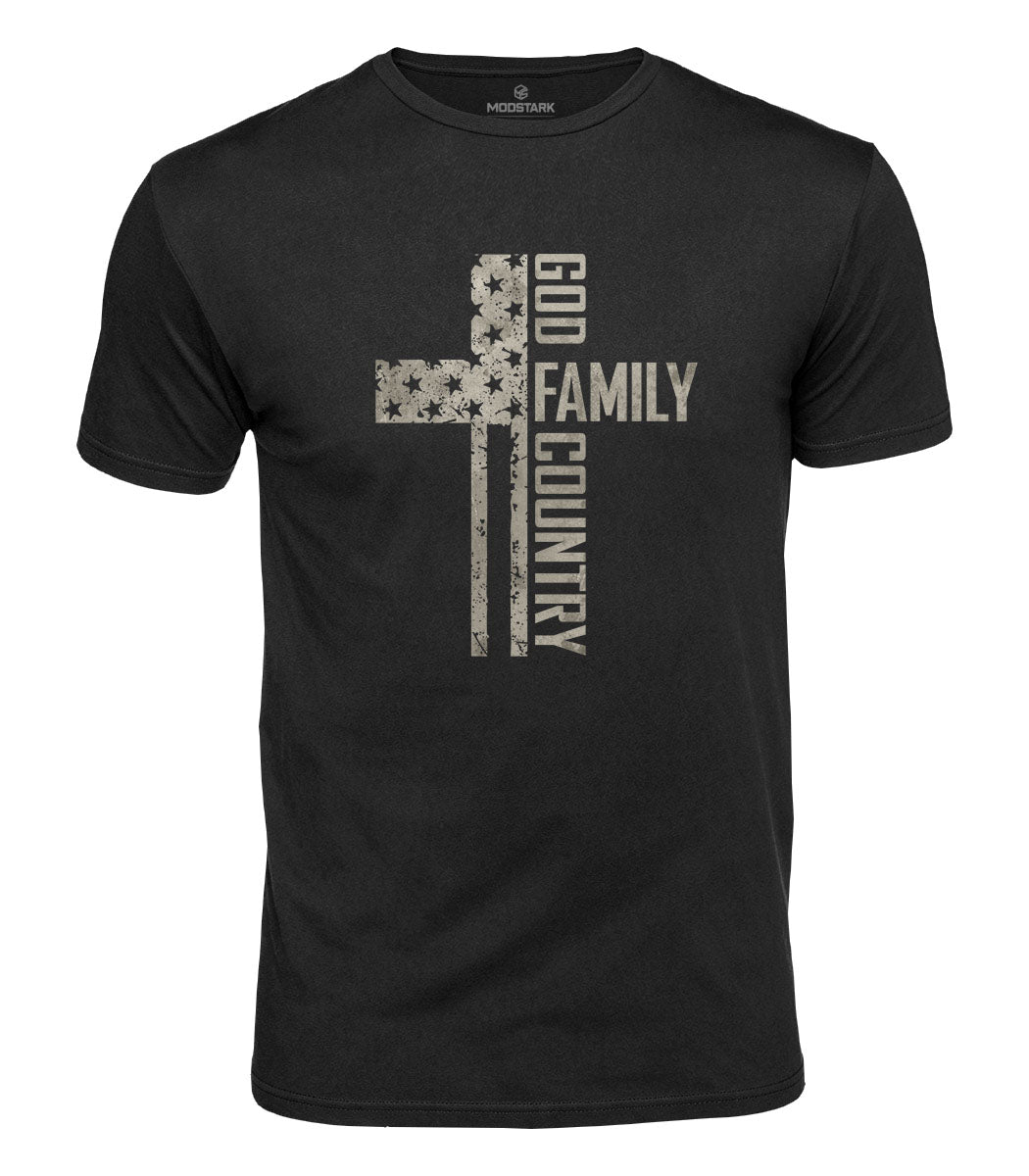 God Family Country Cotton T-Shirt
