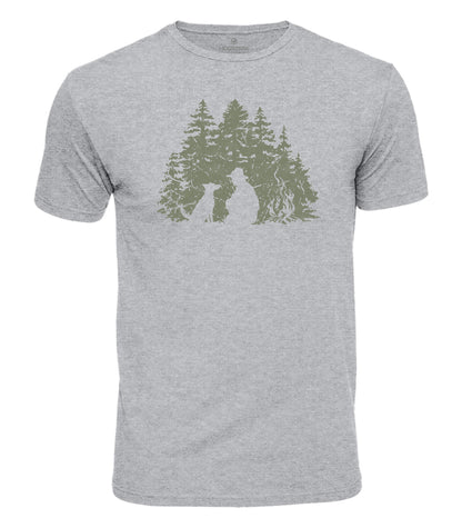 Camping With My Dog Cotton T-Shirt