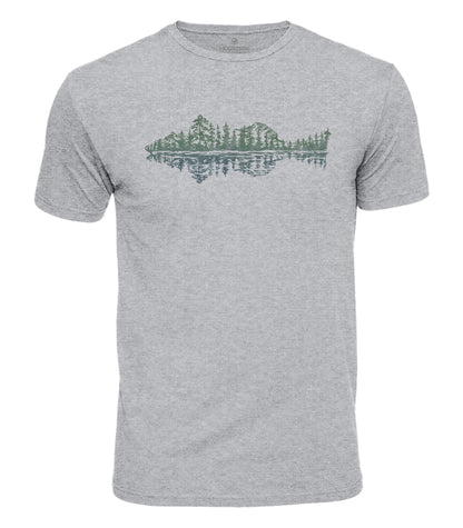 Forest Fish Silhouette Cotton T-Shirt