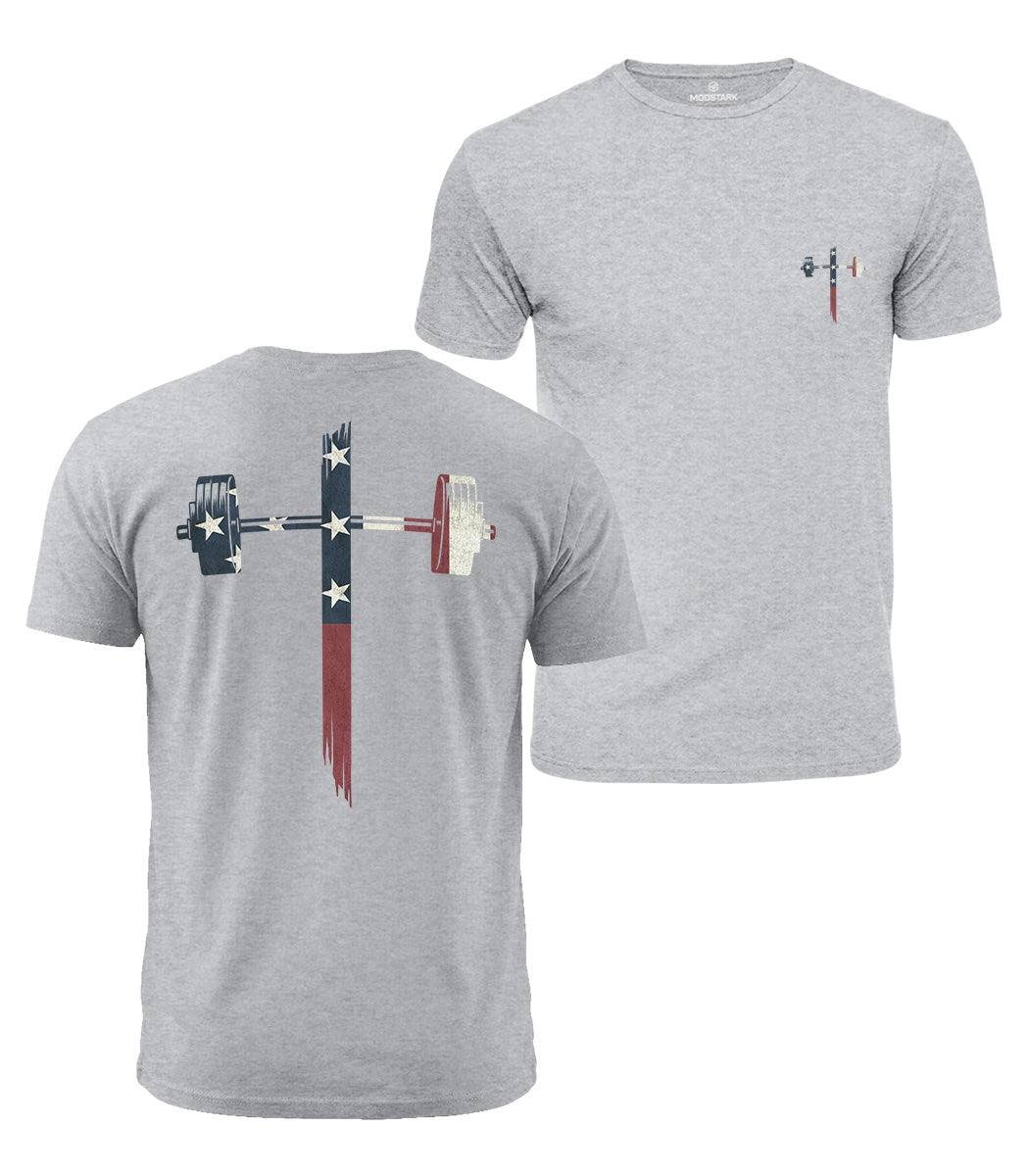 USA Barbell Cross Cotton T-Shirt