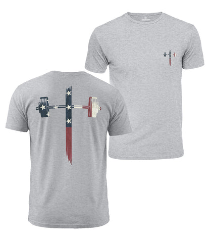 USA Barbell Cross Cotton T-Shirt