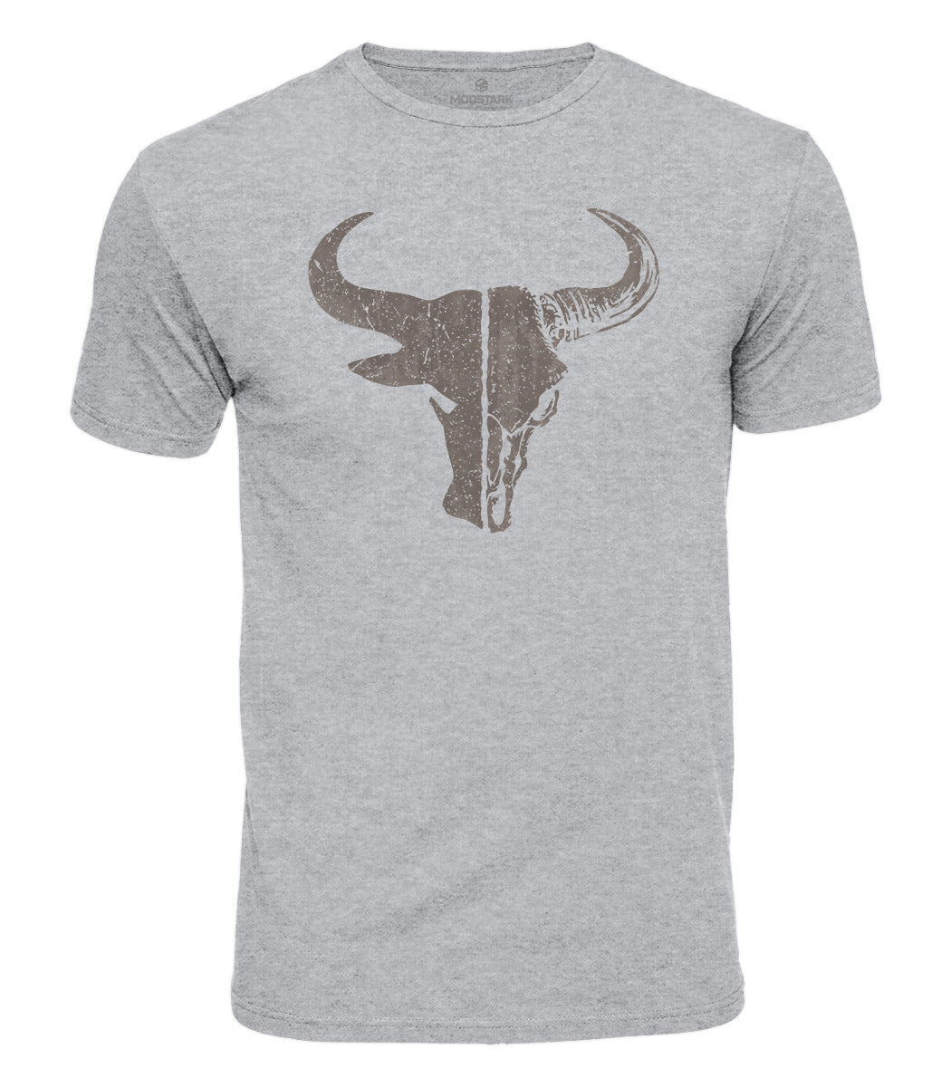 Vintage Bull Skull Cotton T-Shirt