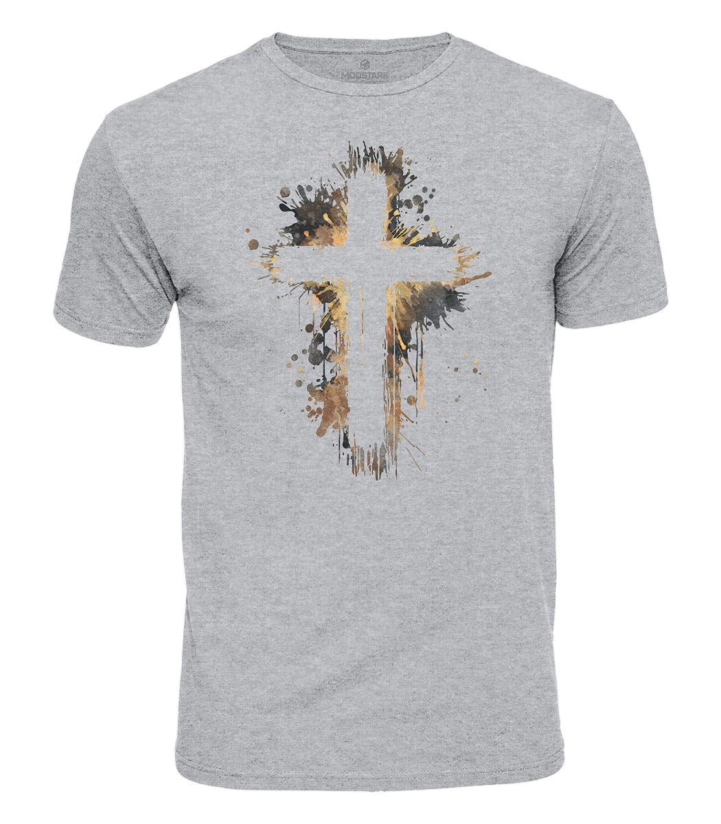 Painted Cross Cotton T-Shirt