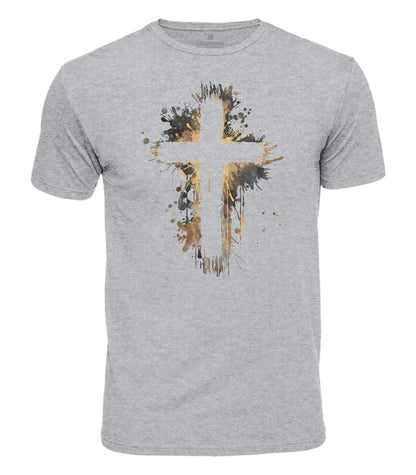 Painted Cross Cotton T-Shirt