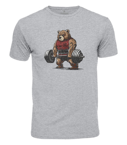 Deadlift Bear Cotton T-Shirt