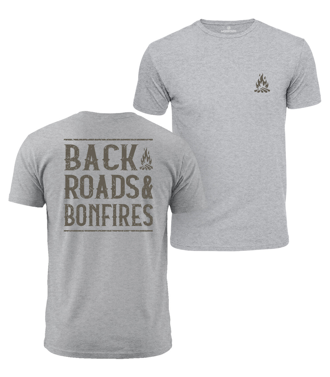 Back Roads And Bonfires Cotton T-Shirt